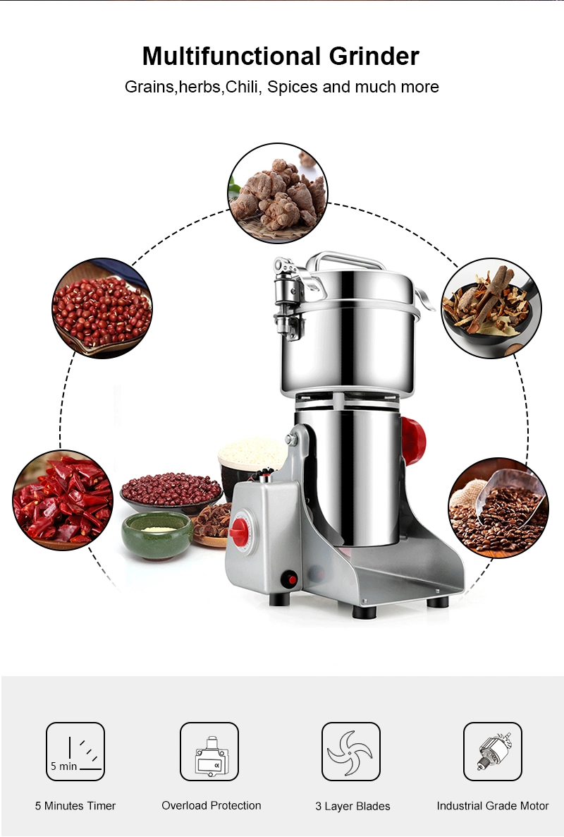 Commercial Food Grinder Electric Manual Coffee Grinder Herb Grinder Machine