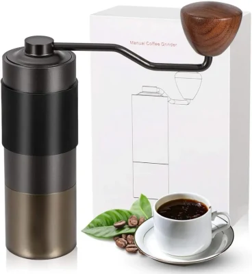 Molinillo de café Manual portátil, Mini molinillo de café DIY, rebabas de mano Comandante