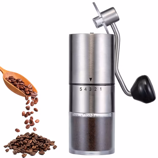 Molinillos de café manuales con rebabas cónicas, ajustes de molienda ajustables, para prensa de goteo de café expreso, venta al por mayor